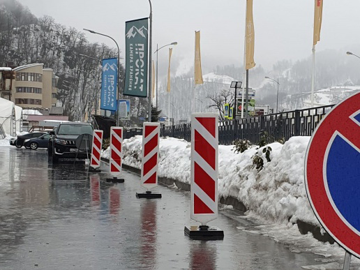 Дорожные солдатки, установленные на утяжелители из композита